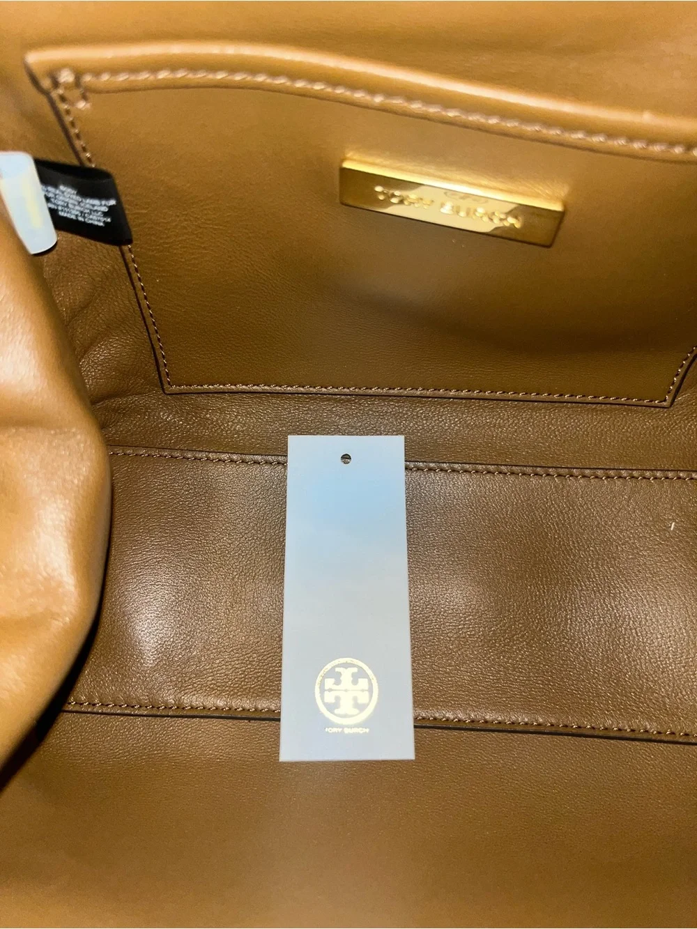 Tory Burch Cleo Shearling Crossbody Bag in Cream
